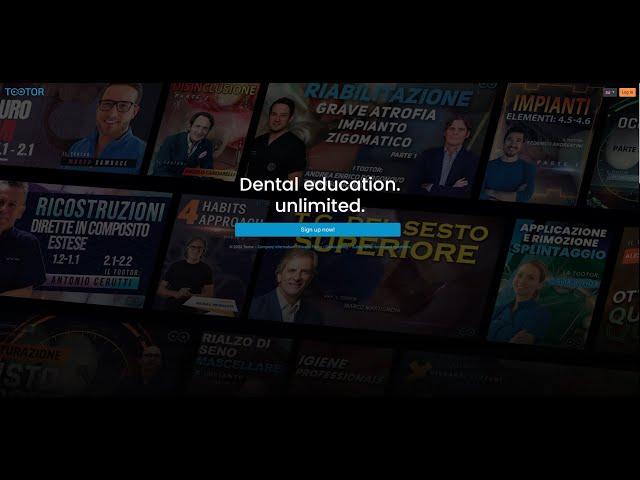 TOOTOR the new e-learning platform for dentistry