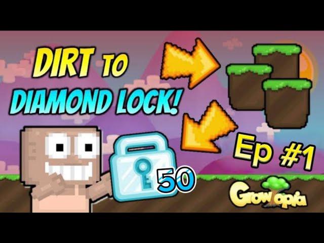 GROWTOPIA DIRT TO 50DL (ONLY TRADING) EP #1