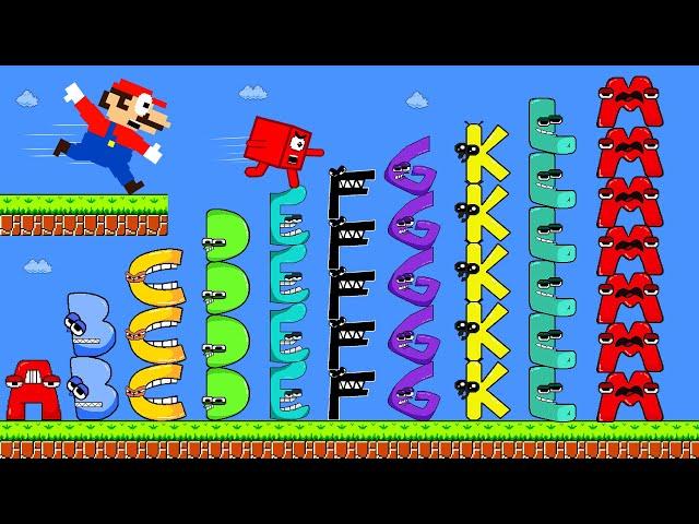 Alphabet Lore Plush Toy | Mario & Numberblocks vs The Giant Alphabet Lore Mix Level Up |GM Animation