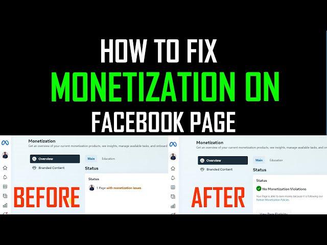 How to fix monetization issues on Facebook || Facebook Monetization Issues