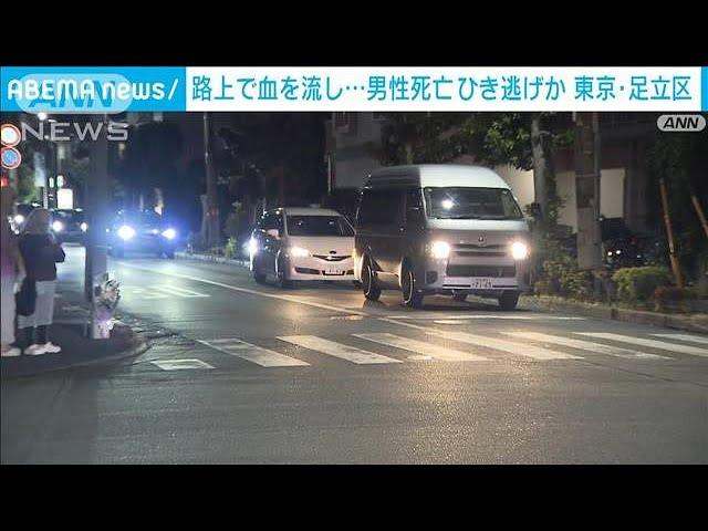 路上で血を流し…男性死亡　ひき逃げか　東京・足立区(2024年12月20日)