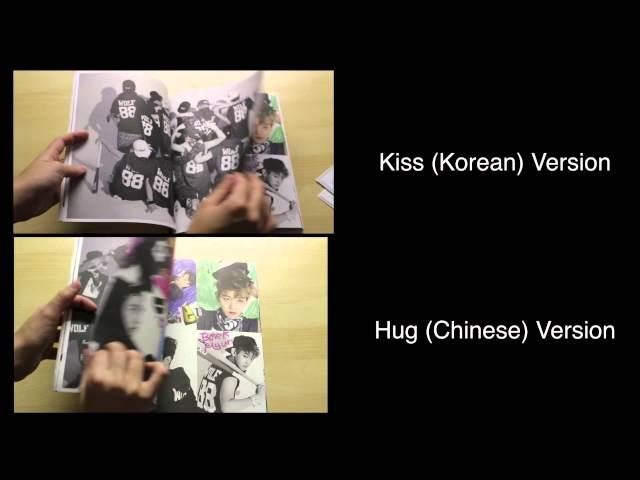 [UNBOXING] Differences of EXO 1st Album - XOXO (Hug & Kiss Version)
