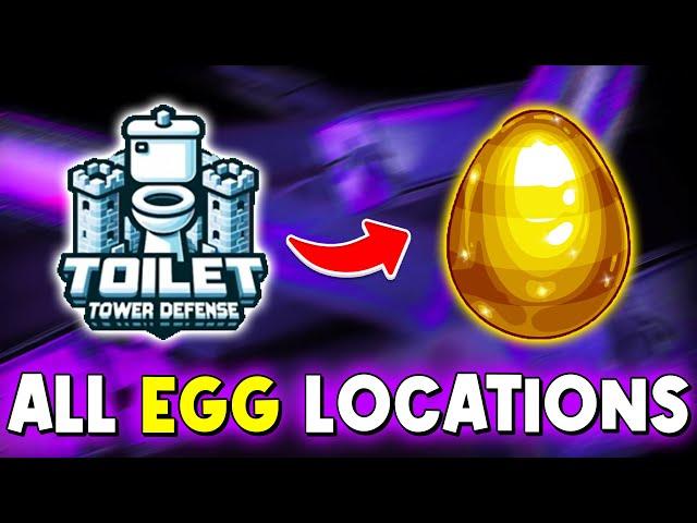  ALL EGG LOCATIONS in 3 MINUTES!!  Egg Hunt Toilet Tower Defense