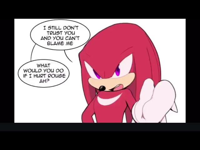 Knuckles doesn't trust Shadow! (Sonic Comic Dub)