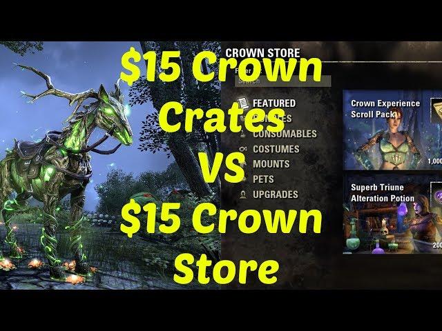 ESO: $15 of Crown Crates vs $15 in Crown Store! 4K