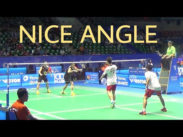 Fast Game by Kevin Sanjaya Sukamuljo & Marcus Fernaldi Gideon | Nice Angle Camera Badminton