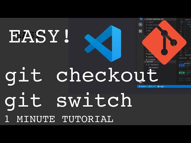 How to switch branch in git in VS Code | Fast tutorial | No command line needed!