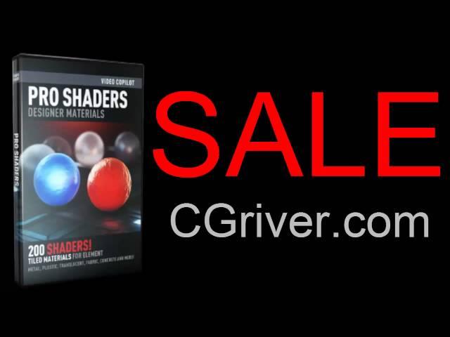 Discount Offer | Pro Shaders - High Quality Textures & Materials for Element 3D (Video Copilot)