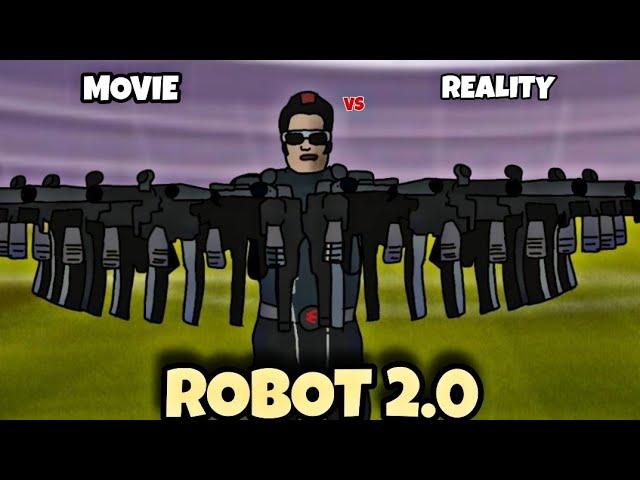 Robot 2.0 movie vs reality | funny spoof | 2d animated | shankar | rajnikanth