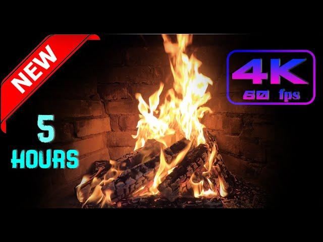 Камин 4К 60fps | #fireplace  2022 | Домашний Камин | Треск горящих дров | 5 часов | Original video