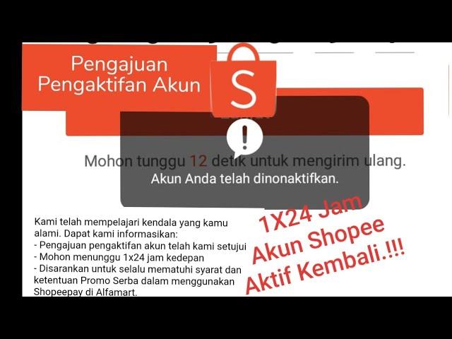 Cara Memulihkan / Buka akun Shopee/Shopeepay dinonaktifkan(Terblokir)