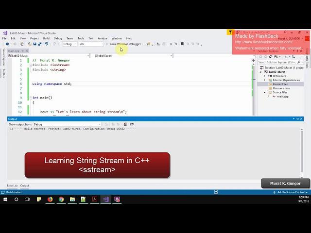 C++ String Stream or sstream basic usage