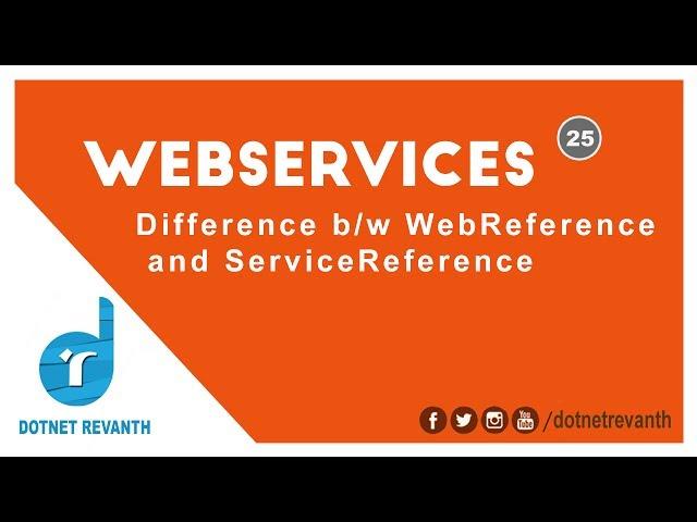 Difference between WebReference and ServiceReference || Part-25