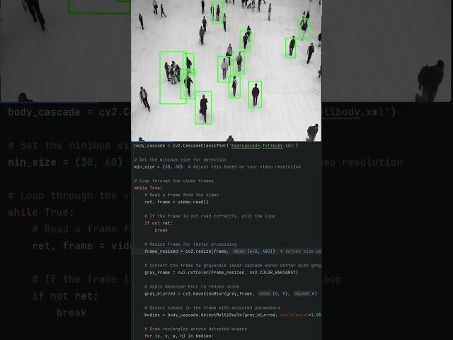 People Detection using OpenCV and Python