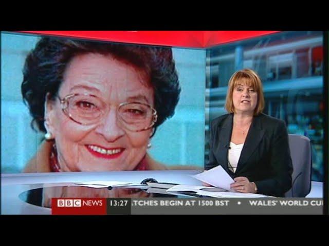 Betty Driver dies - BBC News report (15 October 2011)