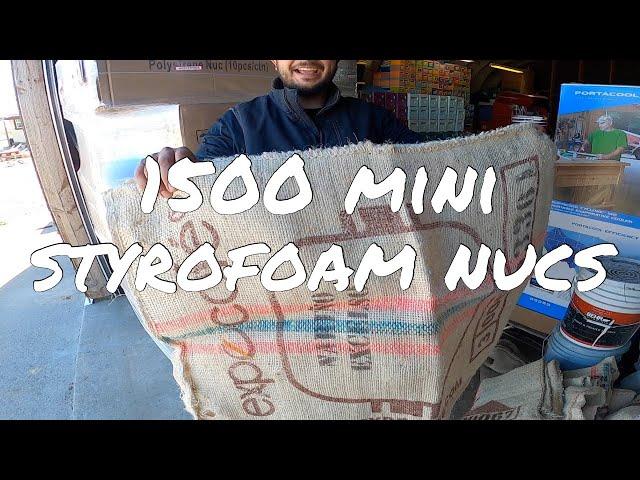 1500 Mini Styrofoam Mating Nucs - Bartering for Smoker Burlap - Commercial Beekeeping