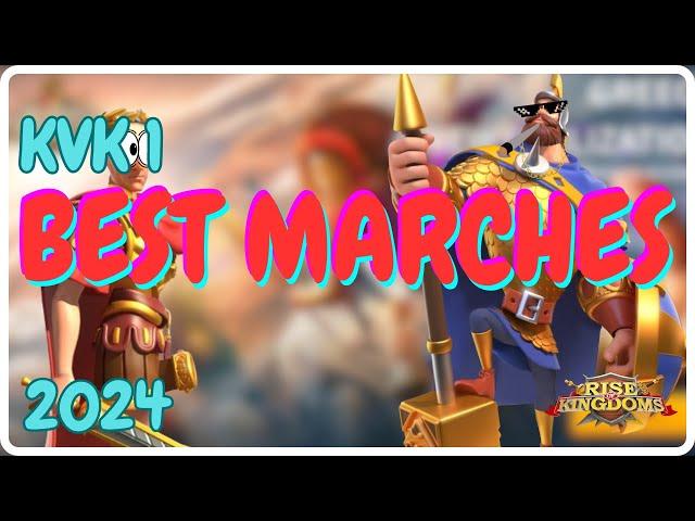 KvK1 Best Commander Marches Pairings as F2P or Low Spender | Rise of Kingdoms 2024