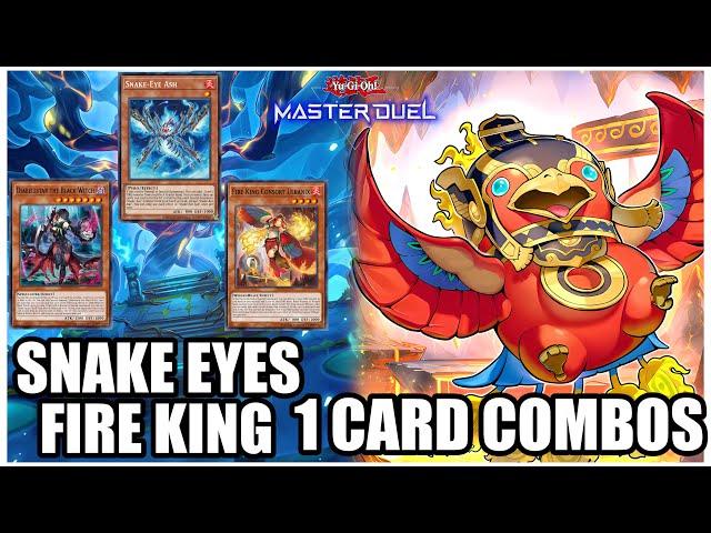 SNAKE EYES FIRE KING | ALL 1 CARD COMBOS! (Guide)