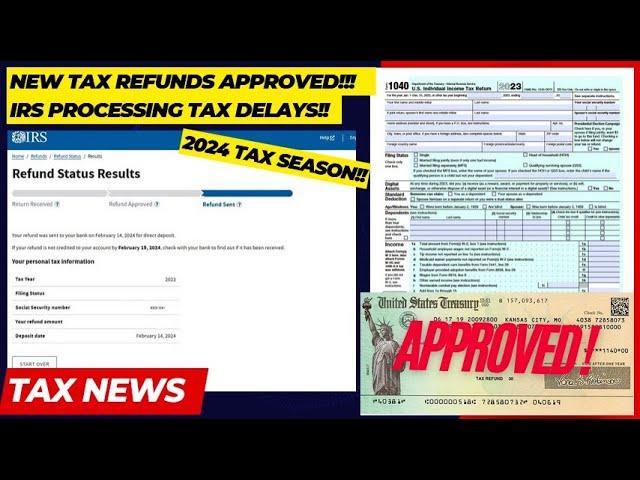 2024 IRS TAX REFUND UPDATE - NEW Refunds Approved, Delays, Tax Transcript Codes, Topic Codes