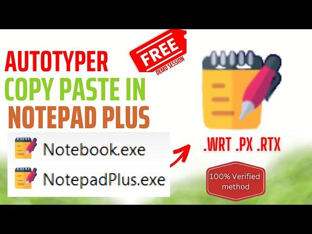 #notepadplus Autotyper || image to Notepad Plus convert || Notepad Pixcel and starttxt || Free Demo