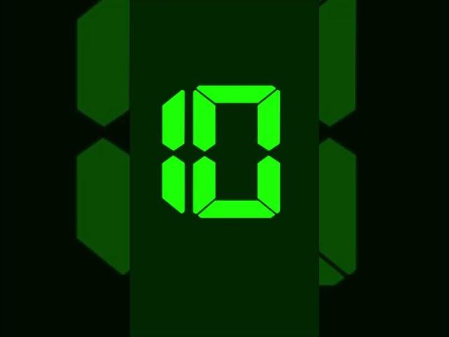 10 Seconds Digital Countdown Timer No Copyright. #shorts #tiktok #timer #countdown #nocopyright #tik