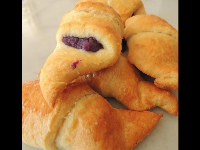 Purple sweet potato Croissants