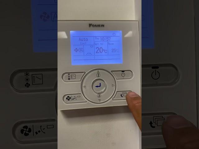 Daikin Test Run, Filter Reset and indoor unit status and indoor thermistor reading BRC1E Controller