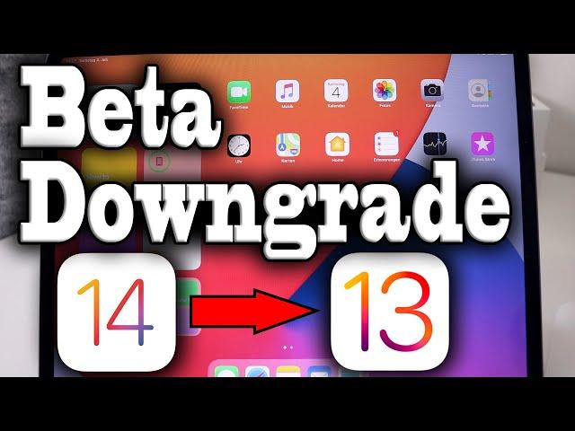 iOS 14 Beta auf iOS 13 zurücksetzen ohne Datenverlust | iOS & iPadOS 14 Beta löschen | Deutsch