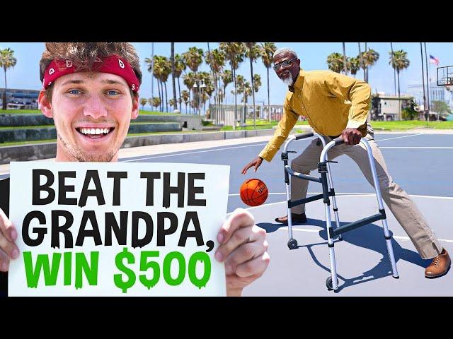 Beat The Grandpa at Basketball, Win $500