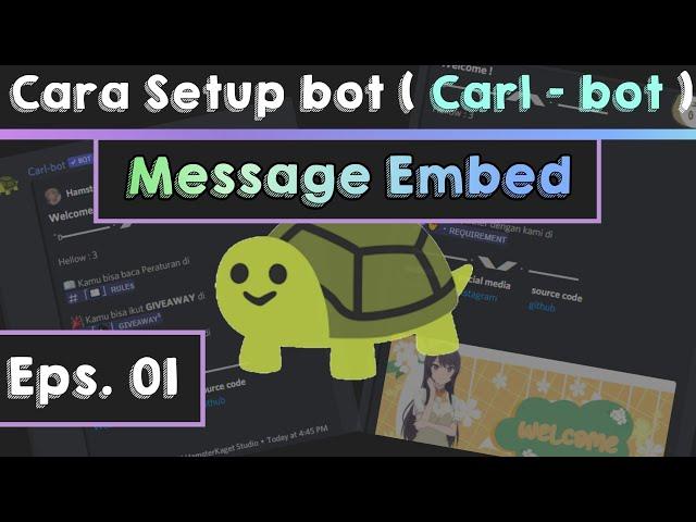 Cara setup embed message Carl | Cara setup bot carl | setup bot discord