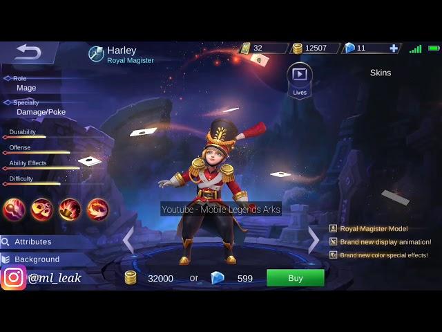 Entrance Scene | New Harley Elite Skin - Royal Magister | Mobile Legends