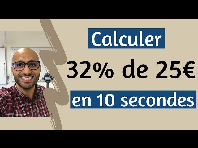 Connais-tu cette astuce des pourcentages?