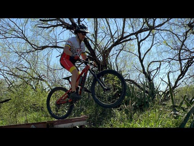 A jump session at the Doolittle trails in Edinburg Texas.