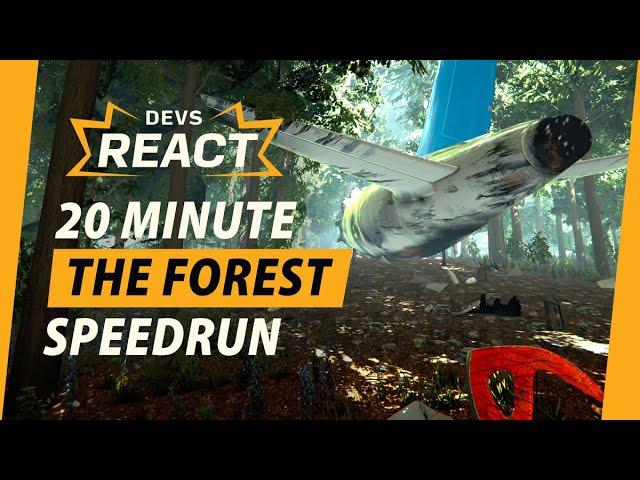 The Forest Developers React to 20 Minute Speedrun (Endnight)