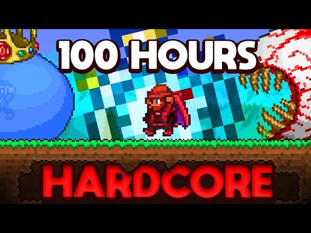 I'm Spending 100 Hours in Terraria HARDCORE