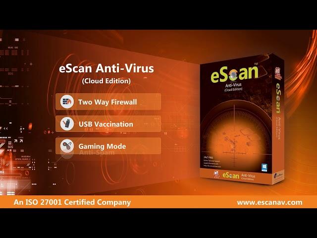 eScan Antivirus with Cloud Security Latest Version With Anti-Ransomware Technology - Teaser 2020