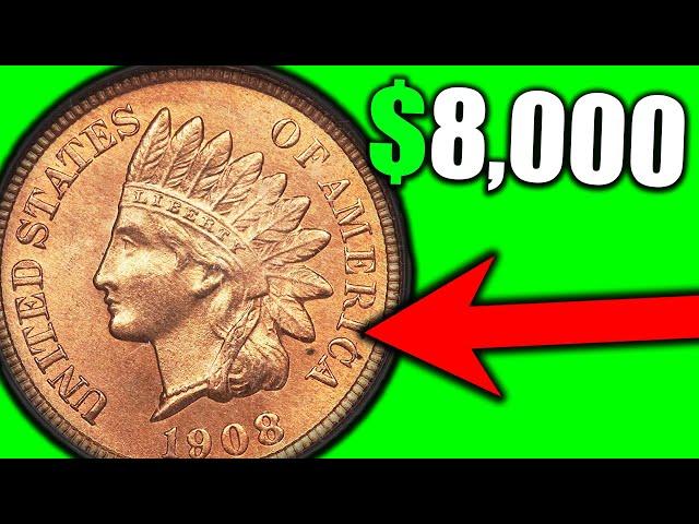 Super RARE 1908 Indian Head Pennies THAT ARE WORTH MONEY!!