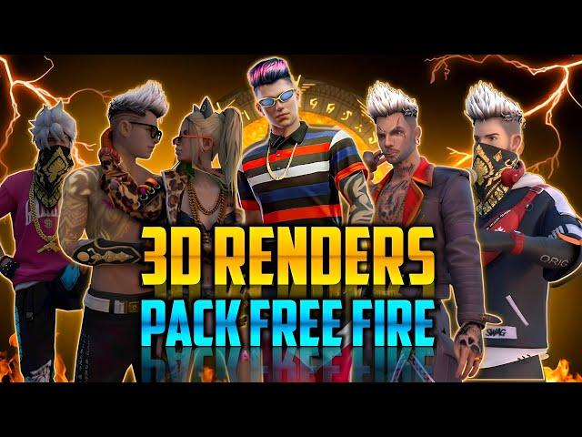 3d Render Pack Free Fire || Free fire render pack