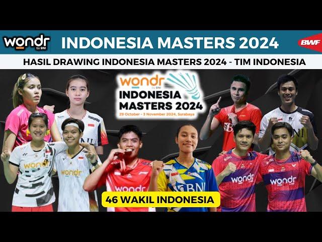 Hasil Drawing Indonesia Masters 2024 ~ 46 Wakil Indonesia Berlaga di Indonesia Master 2024