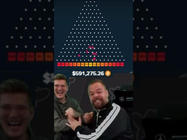 DOUBLE REACTION ON 1000X JACKPOT IN PLINKO #shorts #tiktok #roshtein