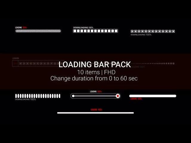 Loading Bar Pack After Effects Templates