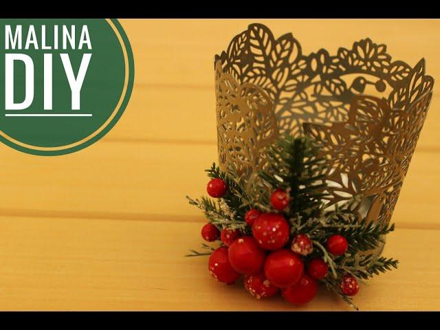 Рождественский подсвечник |DIY| Christmas decoration. candlestick