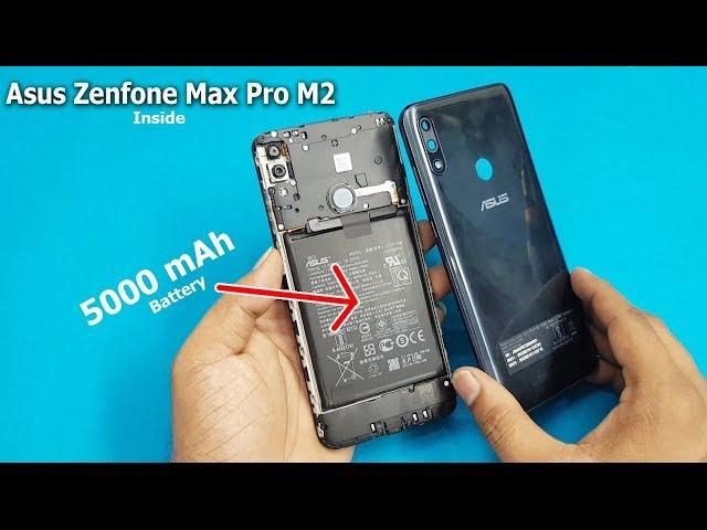 Asus Zenfone Max Pro M2 Open Back Panel - Battery Disconnecting || Zenfone Max Pro M2 Disassembly