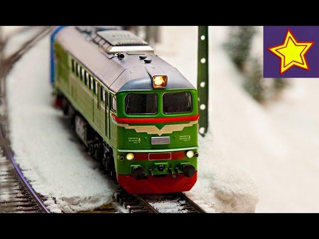 Огромная железная дорога, поезда и машинки. Идем в Гранд Макет Kids railway & cars models