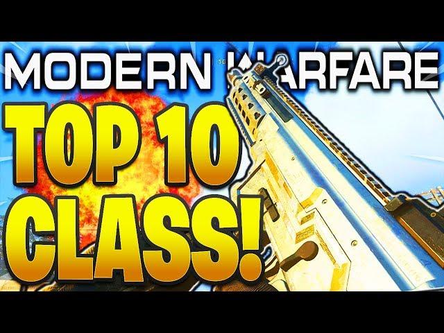 TOP 10 BEST CLASS SETUPS MODERN WARFARE 1.08 PATCH! COD MODERN WARFARE BEST GUNS + CLASS SETUPS!