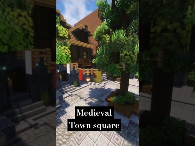 Minecraft Medieval Town Square #minecraftbuilding #minecraft #medieval