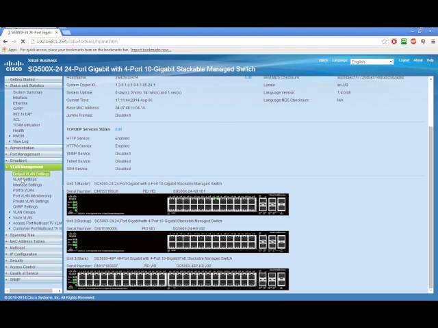 SG500X Series Switches Native Stack Demonstration