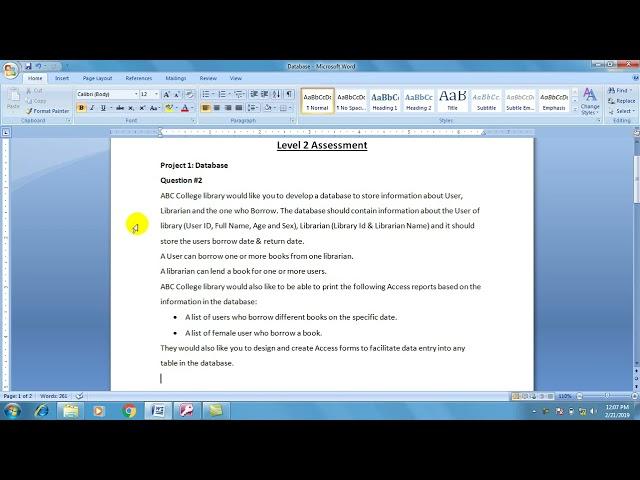 ICT Level 2 COC Database Questions   Part 2 mp4