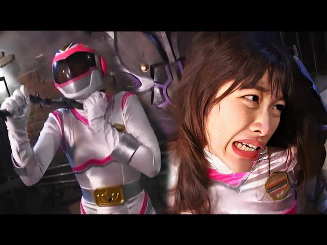 Super heroine - white rangers defeated