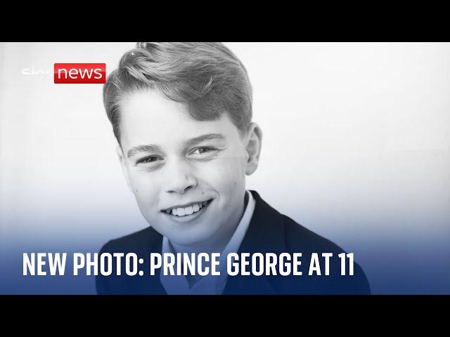 Royals release new photo of Prince George on his 11th birthday